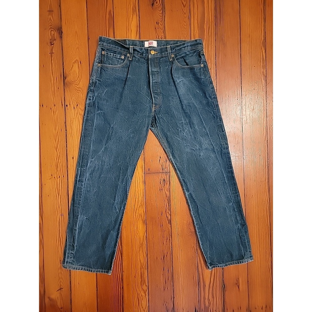 Levis 501 Button Fly Jeans Mens 34 x 27.5